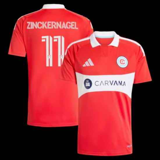 Men Chicago Fire Soccer Jersey 005